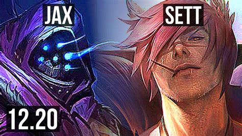 While Sett does have a lower winrate than Malphite, when facing one another, Sett also has a greater level of difficulty that makes him a more difficult champ to learn and master. . Jax vs sett
